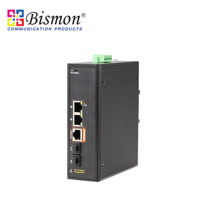 2-Port-Gigabit-2xSFP-Slot-fiber-optic-Managed-Industrial-Switch